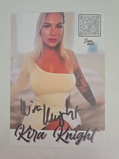 KIRA KNIGHT Autogramm Autograph Signiert Signed Original Autogrammkarte 