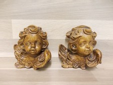 2 "Engel" Figuren aus Gips