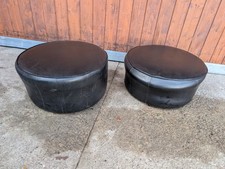 60er Vintage Hocker Sitzkissen