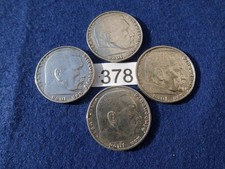4 x Silbermünzen 2 RM 1938