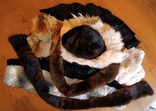 Konvolut 900g Pelz-Teile: 8