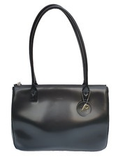 PICARD elegante Damen Handtasche Shopper Leder schwarz Schultertasche wie neu