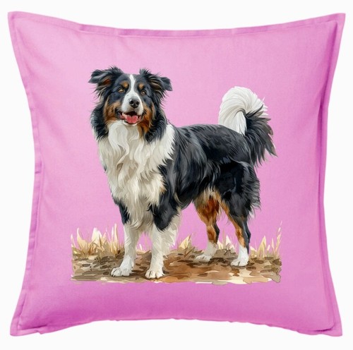 Kissenbezug pink border - pink,