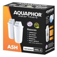 2x ORIGINAL AQUAPHOR Wasserfilter A5H für hartes Wasser (350l), EXTRA KALKSCHUTZ