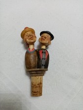 1 Stück figürlicher Flaschenverschluss Zierkorken Holz geschnitzt. 