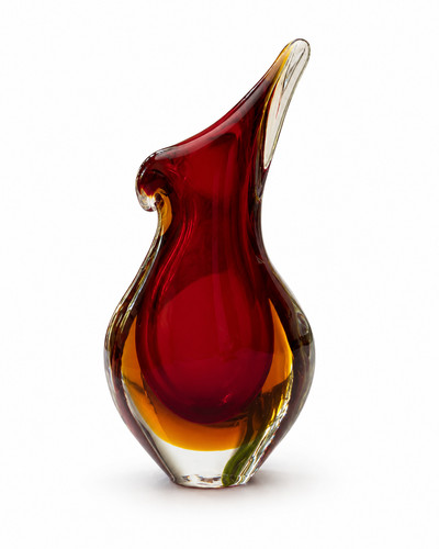 Murano sommerso glasvase - sommerso,