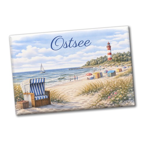 Strandszene ostsee souvenir - strandszene,