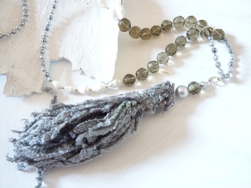Chenille samt quaste muscheln - samt,