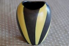 Vase Van Daalen Schwarz Gelb