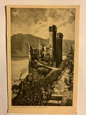 Ansichtkarte, Ruine Ehrenfels, Rhein, bei Bingen, ungelaufen