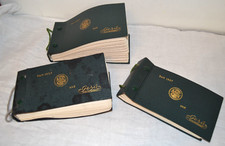 3 Stück GESÜ GSM Tuche Stoffmusterbuch um 1940/50 Donegal Velour Wolle Mohair