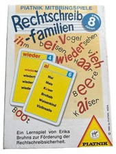 Piatnik Rechtschreib-Familien Kartenspiel Rechtschreib-Lernspiel Kinder ab 8
