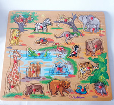 Eichhorn Holz Mega Steckpuzzle pädagogisches Kinderspielzeug Puzzle