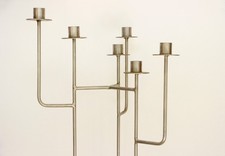 Kerzenleuchter Edelstahl, zeitloses Design, Höhe 100 Breite 36cm, gebraucht