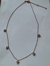 Tchibo Kette vergoldetes Silber (925) mit 5 Anhängern