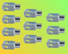 10 x Gabelkopf 4x8 M4 verzinkt