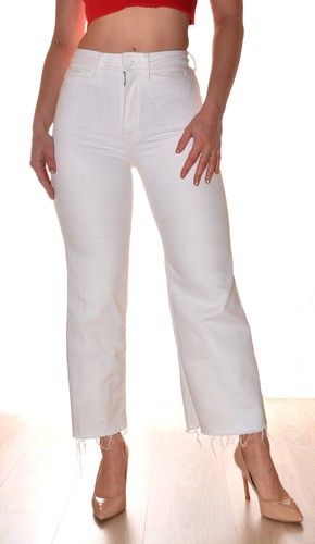 Jeans weiß high waist - jeans,
