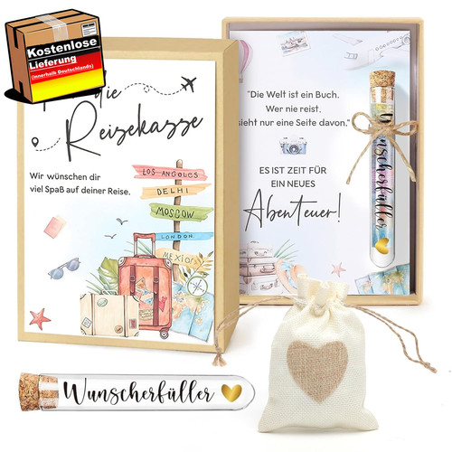 Reisegutschein geschenkbox - reisegutschein,