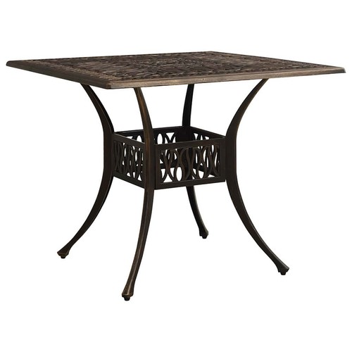 Gartentisch bronzen 90x90x73 - bronzen,