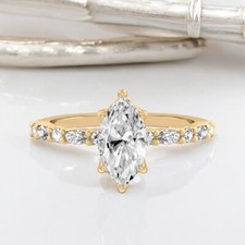 18 Karat Gelbgold Marquise