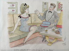 Original Zeichnung Karikatur