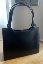 Vintage Handtasche Damen Queen Stile - Schwarz - 60er Jahre
