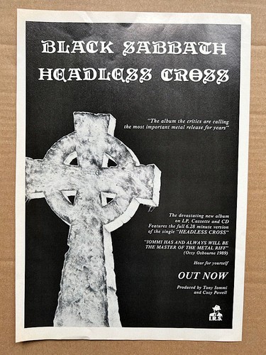 Black sabbath headless cross - black,