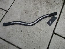 Atemberaubender Aro Equi Stirnriemen, Edelweiss, WB, Leder, Strass, Trense