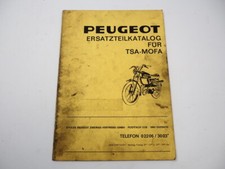 Peugeot TSA Mofa Moped 50 ccm Ersatzteilliste Ersatzteilkatalog 1970er Jahre