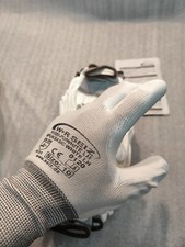 10 Paar Weiße Arbeitshandschuhe Mechaniker Montagehandschuh PU-Schicht Gr.10/XXL