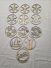 Weihnachtsbaum-Dekoration / Fensterdekoration aus Holz/Sperrholz (Lasercut)