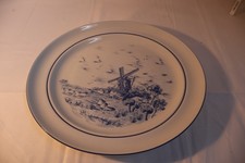 DDR dekorativere Ilmenau Porzellan Teller, echt Kobalt