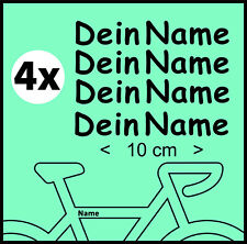 4 x NAME  Wunschfarbe Schrift