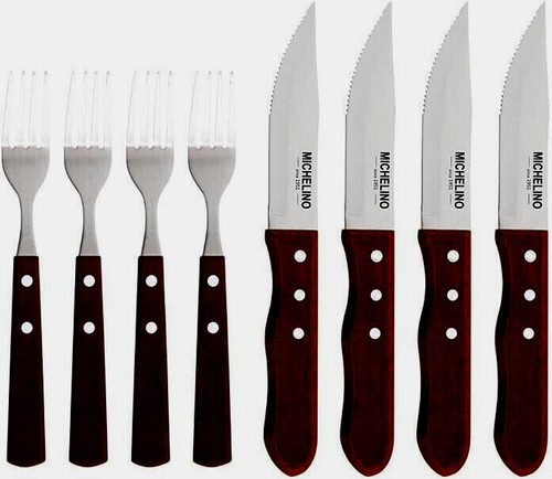 Tlg jumbo steakbesteck - 8-tlg.,
