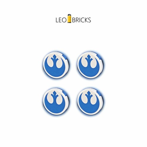 Lego star wars rundfliese - star, 4x