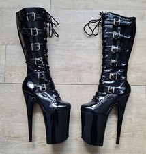 Pleaser Infinity 2049 Gr. 39 Plateaustiefel Lackstiefel High Heels 23cm