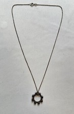 Sterling Silber Kette mit Schussring Kappe Bettelkette