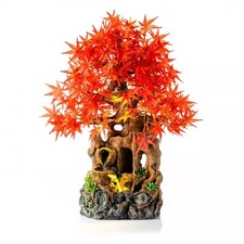 LED Gartenbrunnen Roter Ahorn Beleuchtet Brunnen Deko Outdoor Terrasse Balkon