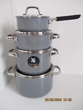 WMF TOPFSET 4-TEILIG FUSIONTEC MINERAL PLATINUM / GRAU MADE IN GERMANY