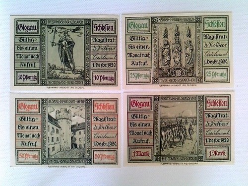 Banknoten notgeld stadt - banknoten,, notgeld,