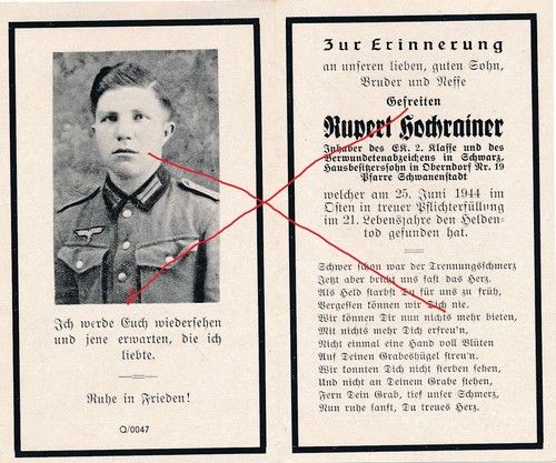 57694 sterbebild deutscher - ,