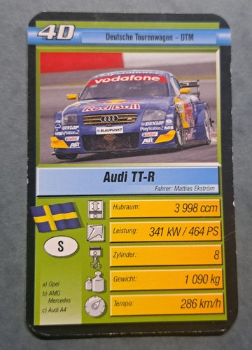 Audi einzelkarte - -, 4d