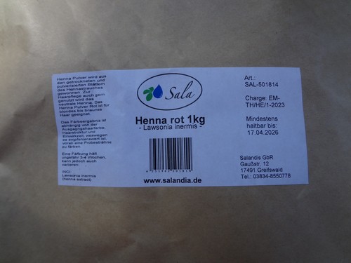 Kilo henna rot - 1,