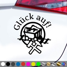 Glück Auf Aufkleber Steiger