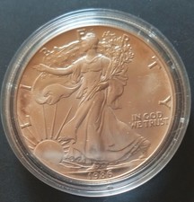 USA American Liberty Eagle 1986 Anlage Münze 1 oz - 999 Silber / Bullion Münze