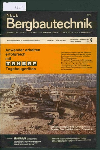 Neue bergbautechnik heft - bergbautechnik.,