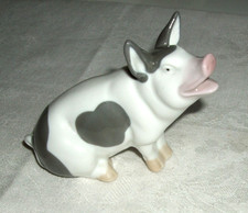 Porzellanfigur Schwein, Sau -