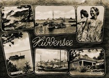 01-470 Ansichtskarte Insel Hiddensee Ostsee Neuendorf Haus Gerhard Hauptmann