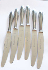 Antikes Besteck Set 6 Messer aus der Vorkriegszeit 1928 Versilbert Wellner