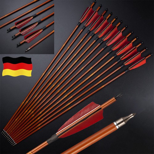 Carbon pfeile naturfedern - carbon,